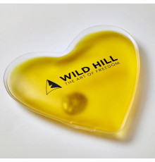 Wild Hill Карманная грелка-сердце для рук Hand Warmer L многоразовая желтая (10,7*10,2 см)