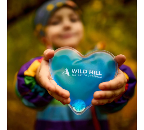 Wild Hill Карманная грелка-сердце для рук Hand Warmer L многоразовая голубая (10,7*10,2 см)