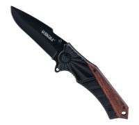 Нож раскладной 120мм (рукоятка комбинированная, металл-дерево) Sigma (4375801)