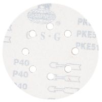 Шлифовальный круг 8 отверстий Ø125мм P40 (10шт) Sigma (9122631)