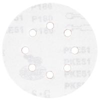 Шлифовальный круг 8 отверстий Ø125мм P180 (10шт) Sigma (9122691)