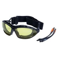 Набор очки защитные с обтюратором и сменными дужками Super Zoom anti-scratch, anti-fog (янтарь) Sigma (9410921)