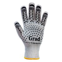 Перчатки трикотажные с точечным ПВХ покрытием Grad (9442715)