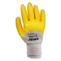 Перчатки трикотажные с нитриловым покрытием (желтые) Sigma (9443441)