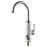 Кран-водонагреватель проточный HZ 3.0кВт 0,4-5бар для кухни гусак ухо на гайке (W) AQUATICA (HZ-6B143W)
